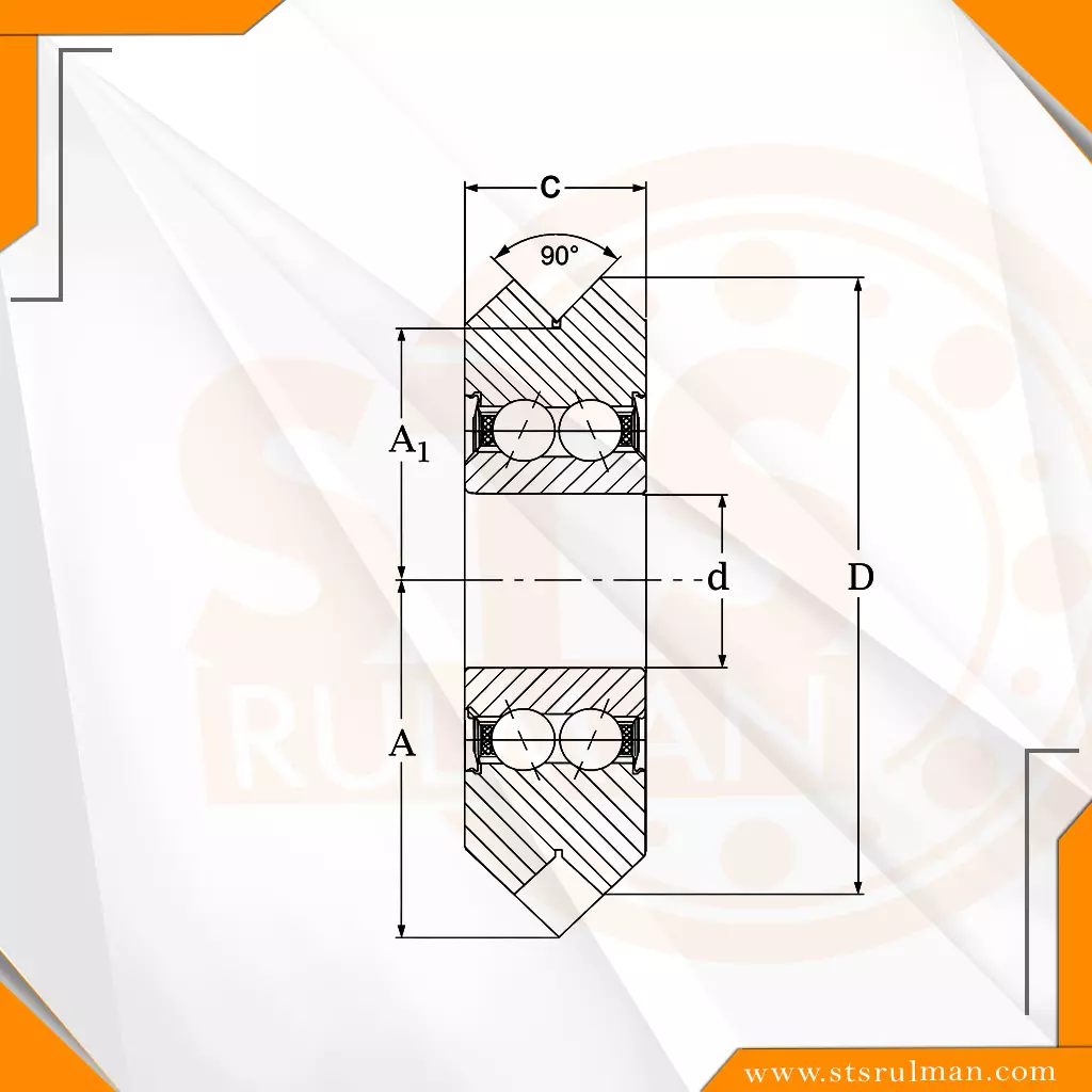 RM 1 ZZ Kanallı Rulman